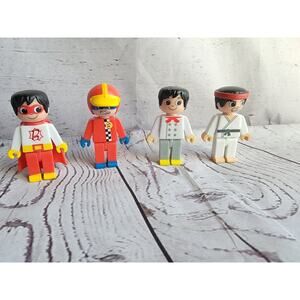 Ryan's World 2.5” Figures Lot 4 Martial Arts Karate Race Car Chef Hero Just Play